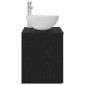 vidaXL Επιτοίχια Λεκάνη Έπιπλο Μαύρη Δρυς 49,5 x 41 x 64,5 εκ