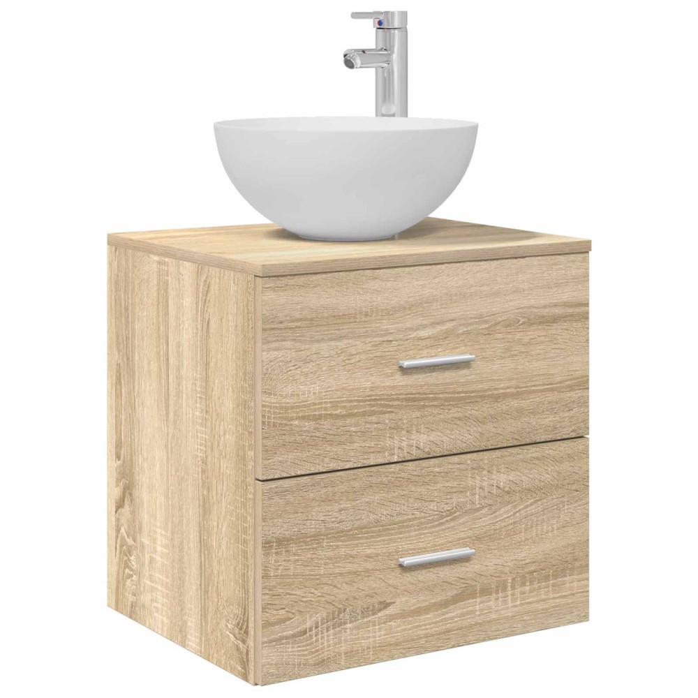 vidaXL Επιτοίχια Λεκάνη Έπιπλο Sonoma Δρυς 49,5 x 41 x 64,5 εκ