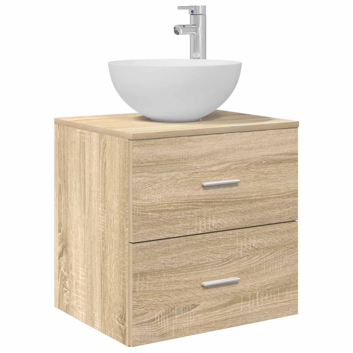 vidaXL Επιτοίχια Λεκάνη Έπιπλο Sonoma Δρυς 49,5 x 41 x 64,5 εκ