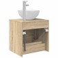 vidaXL Επιτοίχια Λεκάνη Έπιπλο Sonoma Δρυς 49,5 x 41 x 64,5 εκ