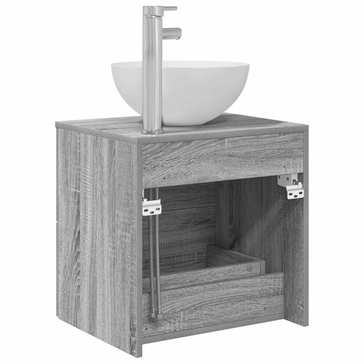 vidaXL Επιτοίχια Λεκάνη Έπιπλο Γκρι Sonoma 49,5 x 41 x 64,5 εκ