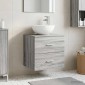 vidaXL Επιτοίχια Λεκάνη Έπιπλο Γκρι Sonoma 49,5 x 41 x 64,5 εκ