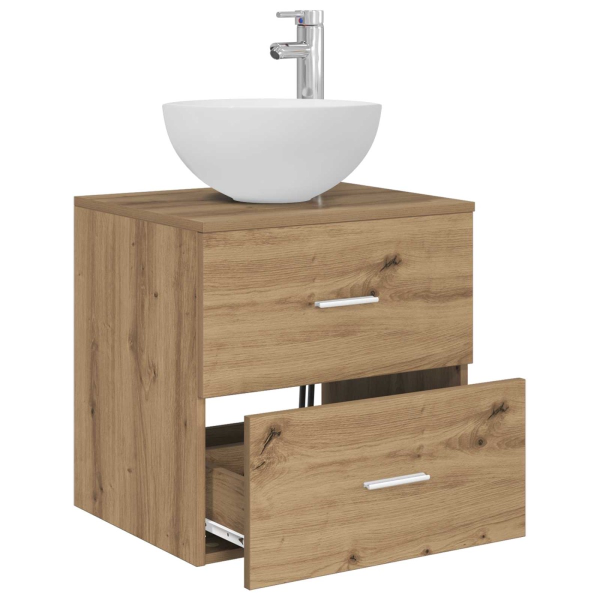 vidaXL Επιτοίχια Λεκάνη Έπιπλο Artisan Δρυς 49,5 x 41 x 64,5 εκ