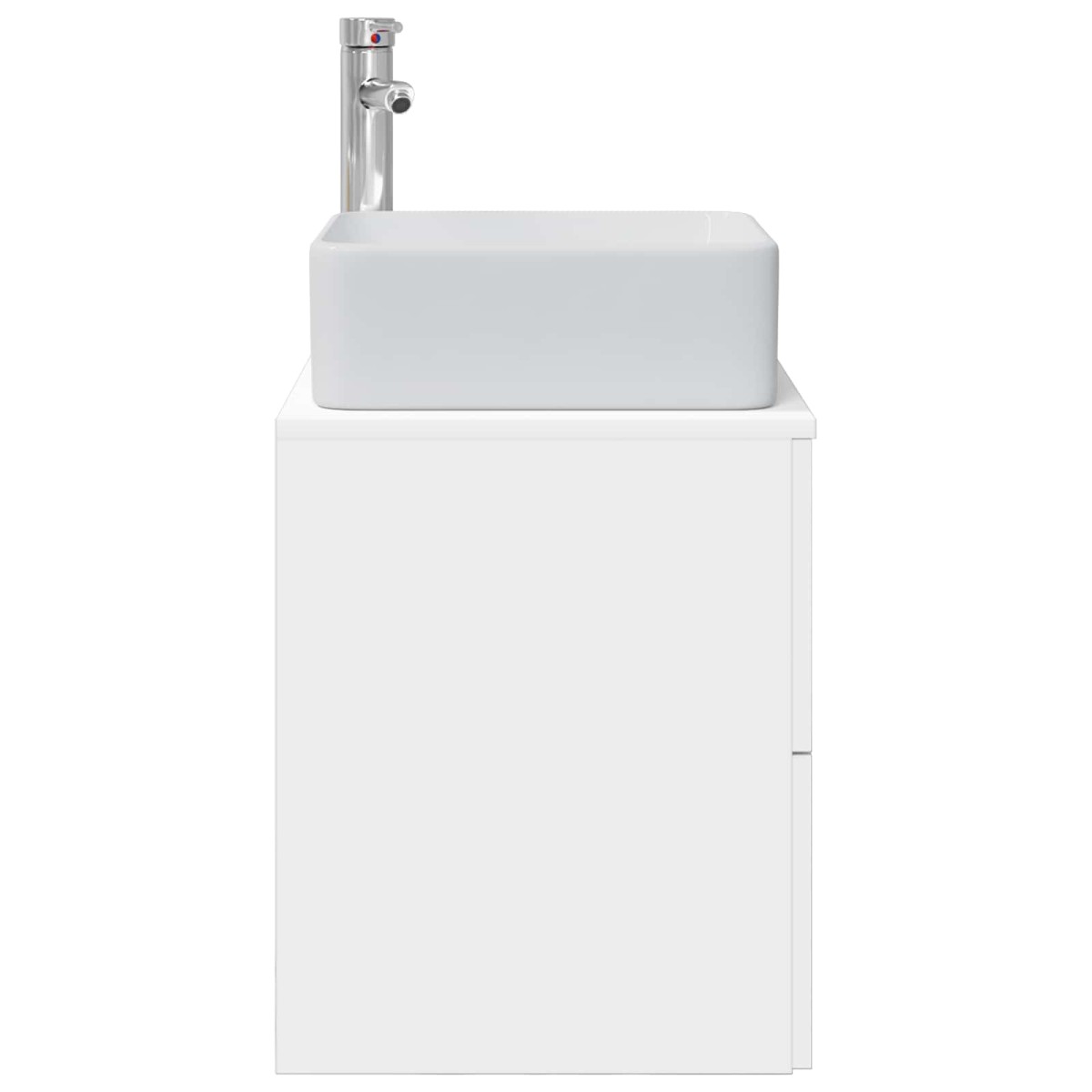vidaXL Επιτοίχια Λεκάνη Έπιπλο Λευκό 49,5 x 41 x 63 εκ