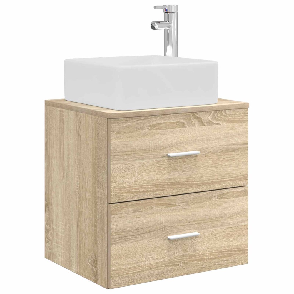 vidaXL Επιτοίχια Λεκάνη Έπιπλο Sonoma Δρυς 49,5 x 41 x 63 εκ