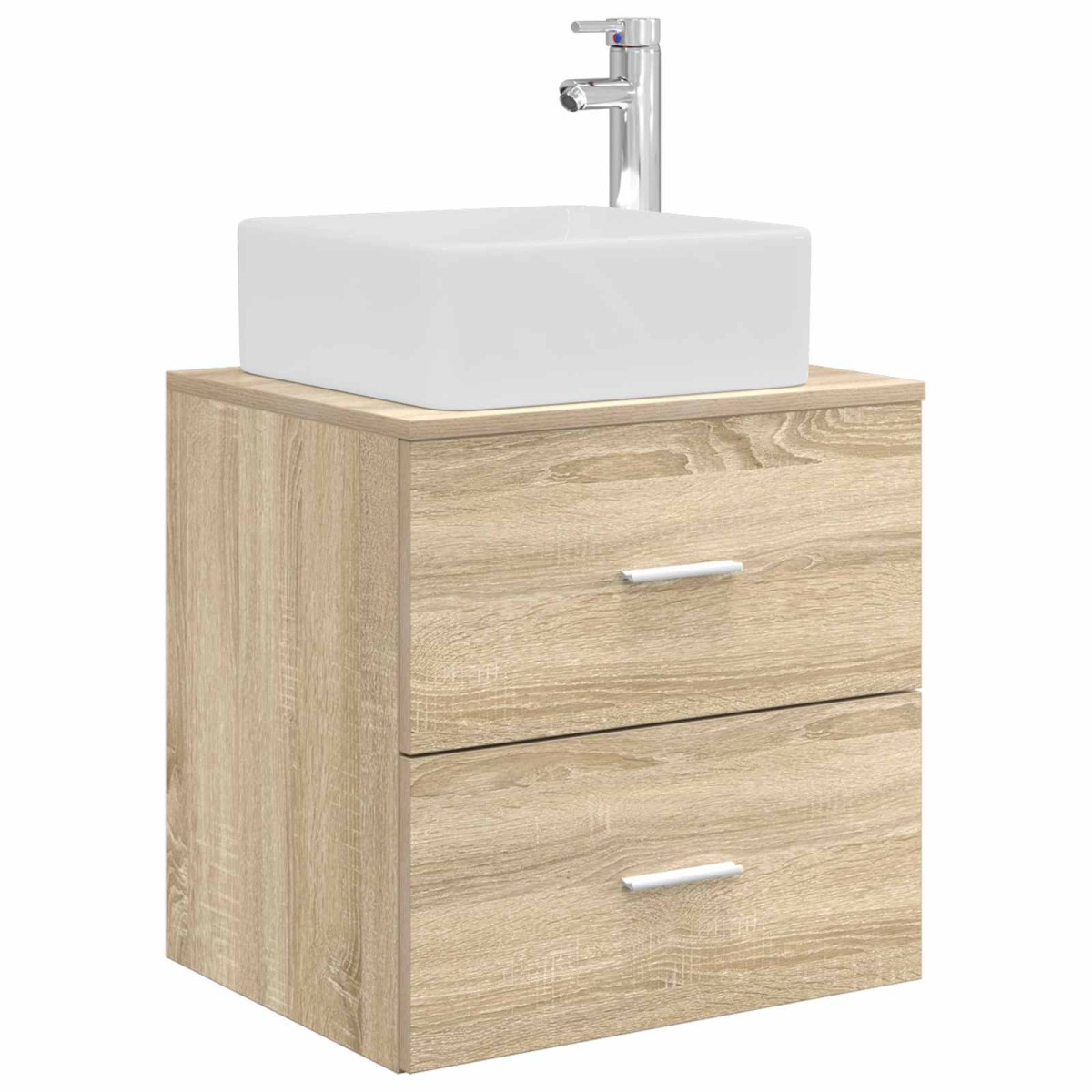 vidaXL Επιτοίχια Λεκάνη Έπιπλο Sonoma Δρυς 49,5 x 41 x 63 εκ