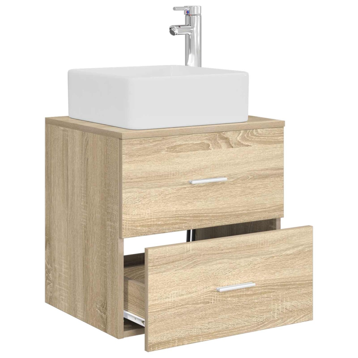 vidaXL Επιτοίχια Λεκάνη Έπιπλο Sonoma Δρυς 49,5 x 41 x 63 εκ