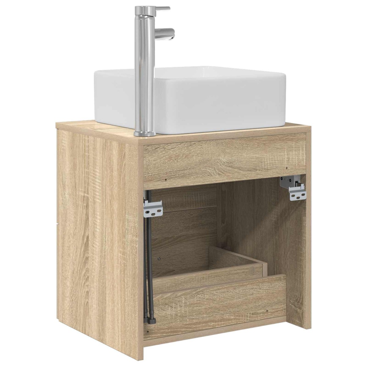 vidaXL Επιτοίχια Λεκάνη Έπιπλο Sonoma Δρυς 49,5 x 41 x 63 εκ