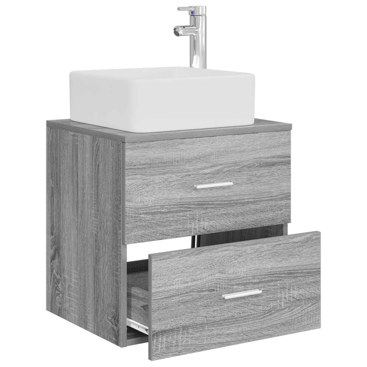 vidaXL Επιτοίχια Λεκάνη Έπιπλο Γκρι Sonoma 49,5 x 41 x 63 εκ