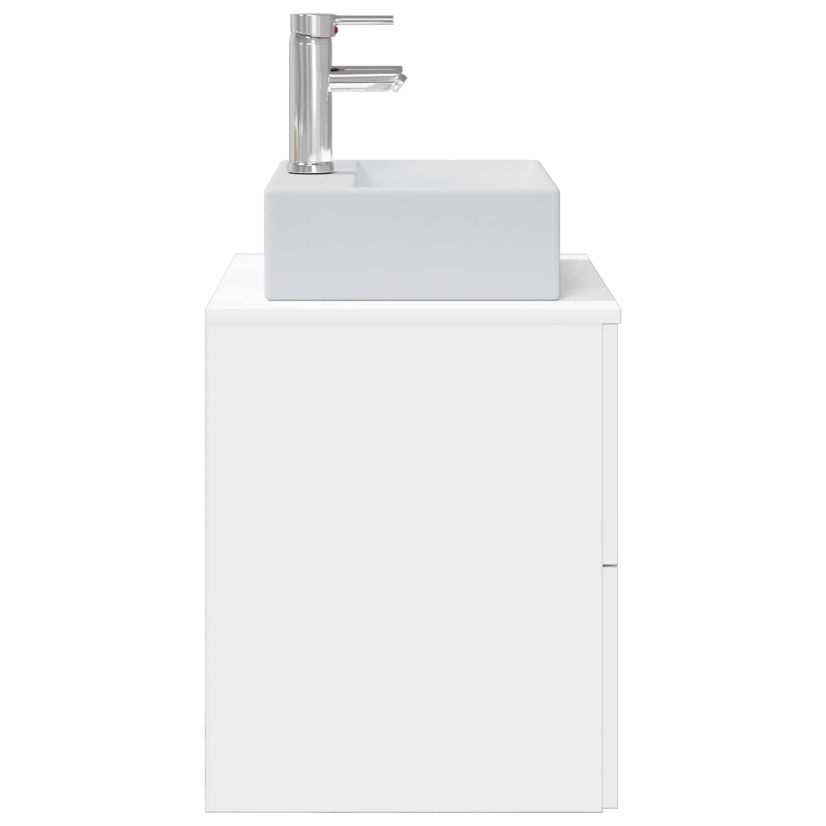 vidaXL Επιτοίχια Λεκάνη Έπιπλο Λευκό 49,5 x 41 x 62,5 εκ