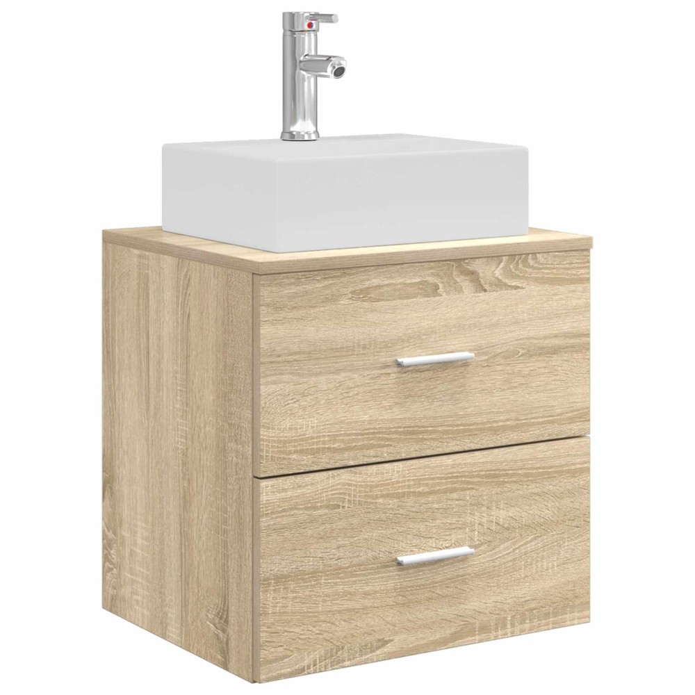 vidaXL Επιτοίχια Λεκάνη Έπιπλο Sonoma Δρυς 49,5 x 41 x 62,5 εκ