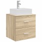 vidaXL Επιτοίχια Λεκάνη Έπιπλο Sonoma Δρυς 49,5 x 41 x 62,5 εκ