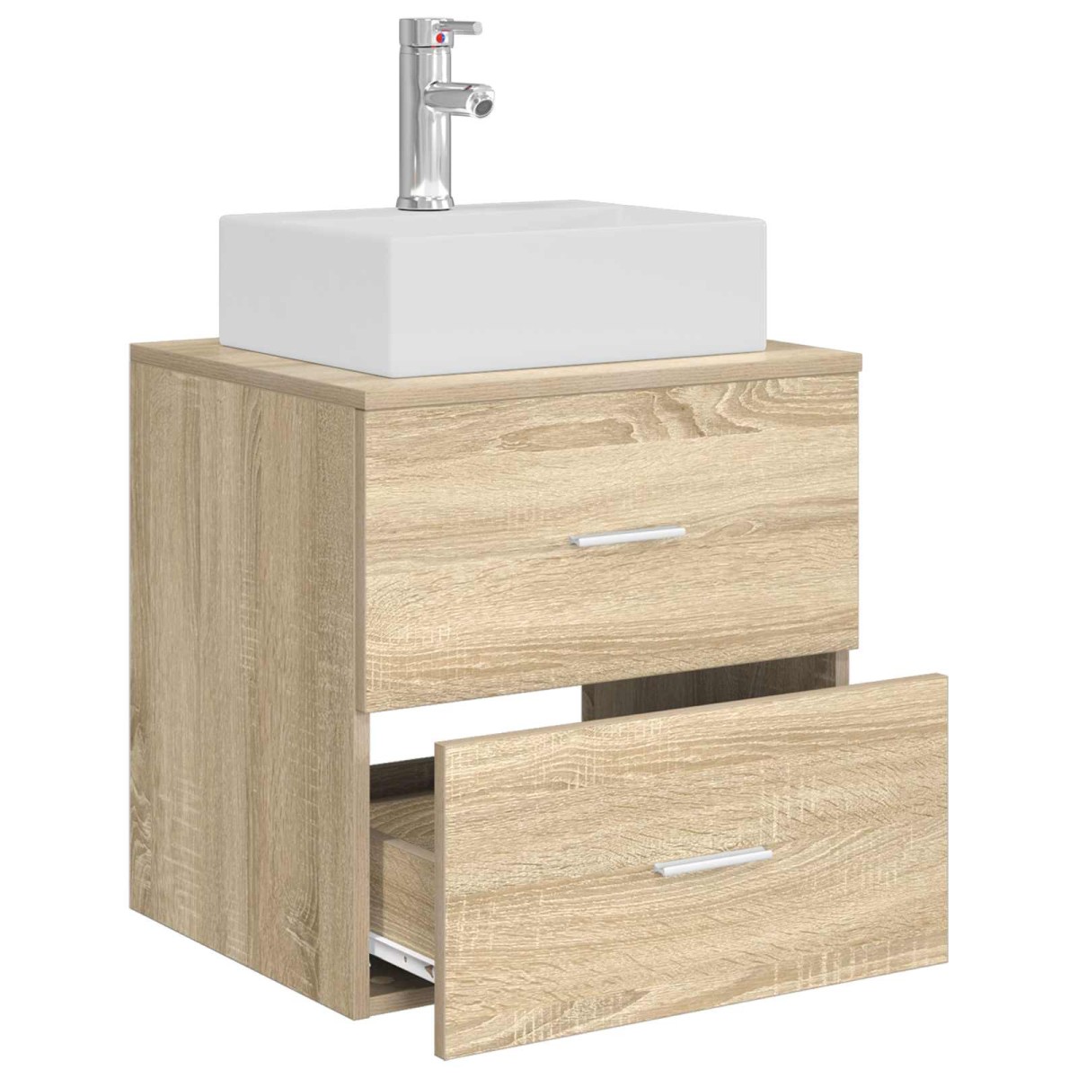 vidaXL Επιτοίχια Λεκάνη Έπιπλο Sonoma Δρυς 49,5 x 41 x 62,5 εκ
