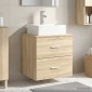 vidaXL Επιτοίχια Λεκάνη Έπιπλο Sonoma Δρυς 49,5 x 41 x 62,5 εκ