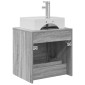 vidaXL Επιτοίχια Λεκάνη Έπιπλο Γκρι Sonoma 49,5 x 41 x 62,5 εκ