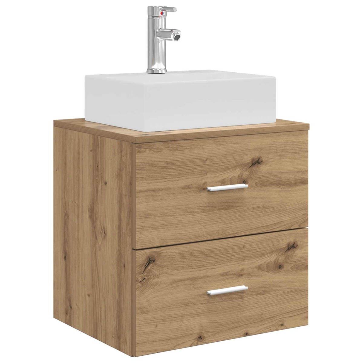 vidaXL Επιτοίχια Λεκάνη Έπιπλο Artisan Δρυς 49,5 x 41 x 62,5 εκ