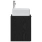vidaXL Επιτοίχια Λεκάνη Έπιπλο Μαύρη Δρυς 53 x 34,5 x 63 εκ