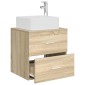 vidaXL Επιτοίχια Λεκάνη Έπιπλο Sonoma Δρυς 53 x 34,5 x 63 εκ