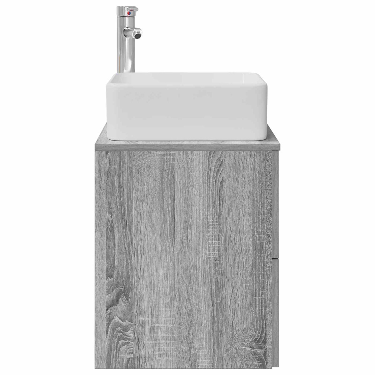 vidaXL Επιτοίχια Λεκάνη Έπιπλο Γκρι Sonoma 53 x 34,5 x 63 εκ