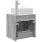 vidaXL Επιτοίχια Λεκάνη Έπιπλο Γκρι Sonoma 53 x 34,5 x 63 εκ
