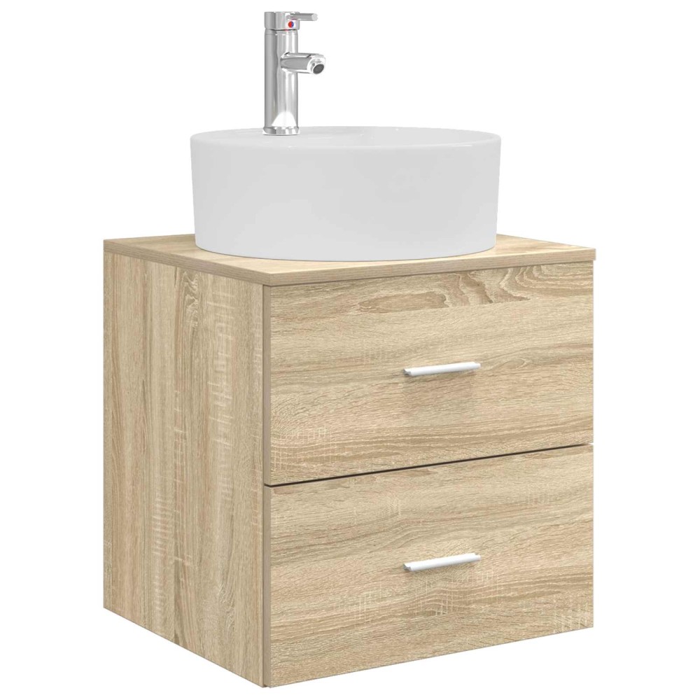 vidaXL Επιτοίχια Λεκάνη Έπιπλο Sonoma Δρυς 49,5 x 44,5 x 65 εκ