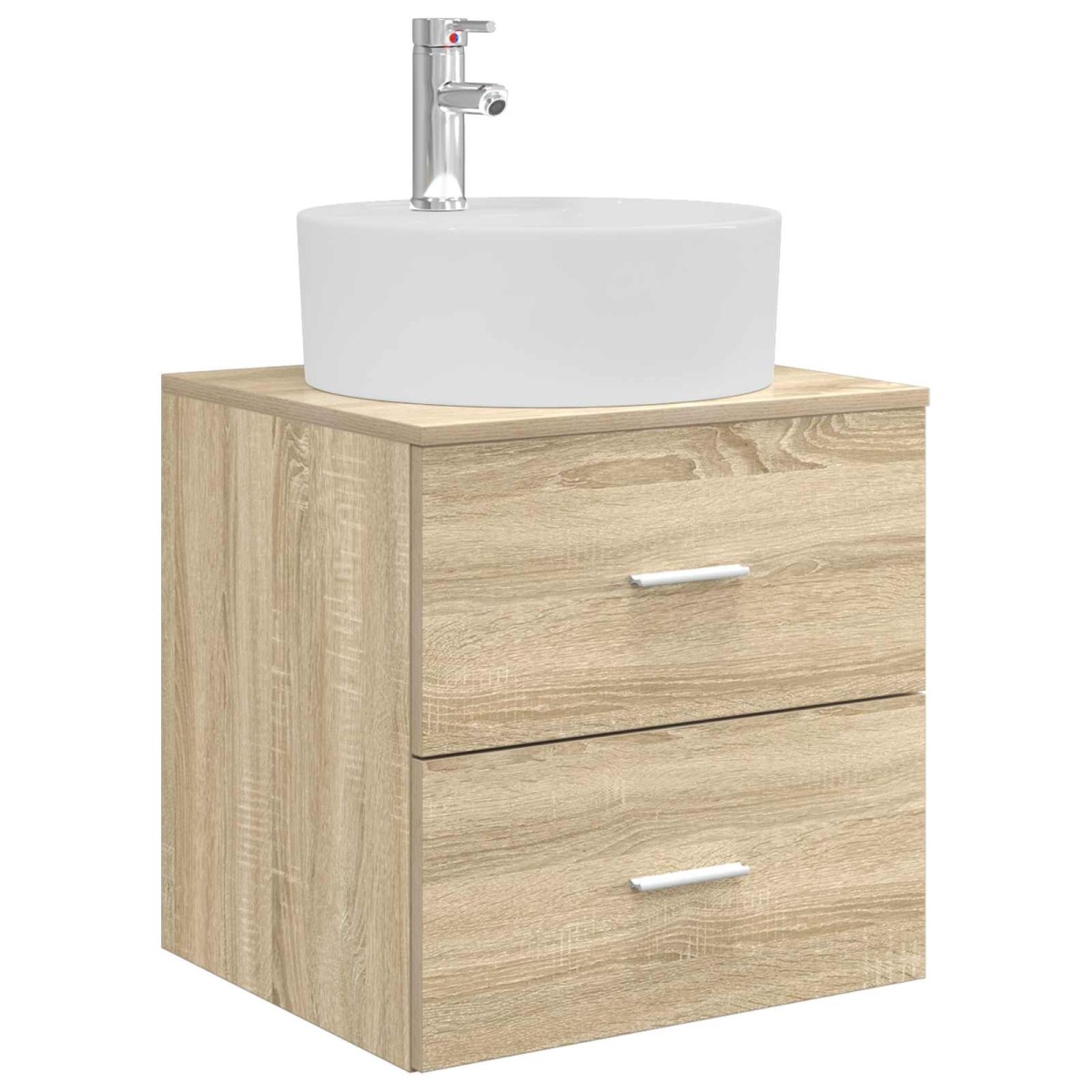 vidaXL Επιτοίχια Λεκάνη Έπιπλο Sonoma Δρυς 49,5 x 44,5 x 65 εκ