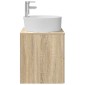 vidaXL Επιτοίχια Λεκάνη Έπιπλο Sonoma Δρυς 49,5 x 44,5 x 65 εκ