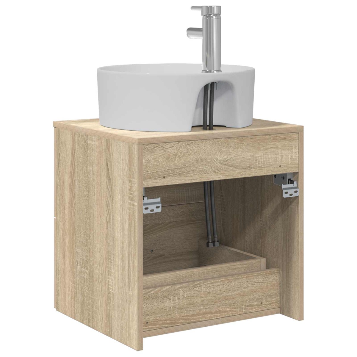 vidaXL Επιτοίχια Λεκάνη Έπιπλο Sonoma Δρυς 49,5 x 44,5 x 65 εκ