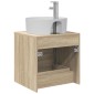 vidaXL Επιτοίχια Λεκάνη Έπιπλο Sonoma Δρυς 49,5 x 44,5 x 65 εκ
