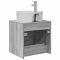 vidaXL Επιτοίχια Λεκάνη Έπιπλο Γκρι Sonoma 49,5 x 44,5 x 65 εκ