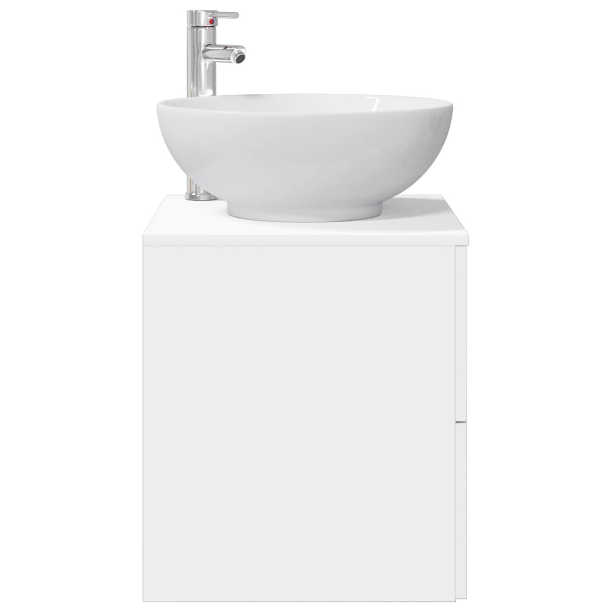 vidaXL Επιτοίχια Λεκάνη Έπιπλο Λευκό 49,5 x 44,5 x 66,5 εκ.