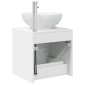 vidaXL Επιτοίχια Λεκάνη Έπιπλο Λευκό 49,5 x 44,5 x 66,5 εκ.