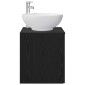 vidaXL Επιτοίχια Λεκάνη Έπιπλο Μαύρη Δρυς 49,5 x 44,5 x 66,5 εκ.