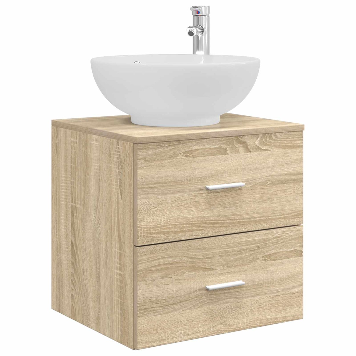 vidaXL Επιτοίχια Λεκάνη Έπιπλο Sonoma Δρυς 49,5 x 44,5 x 66,5 εκ.