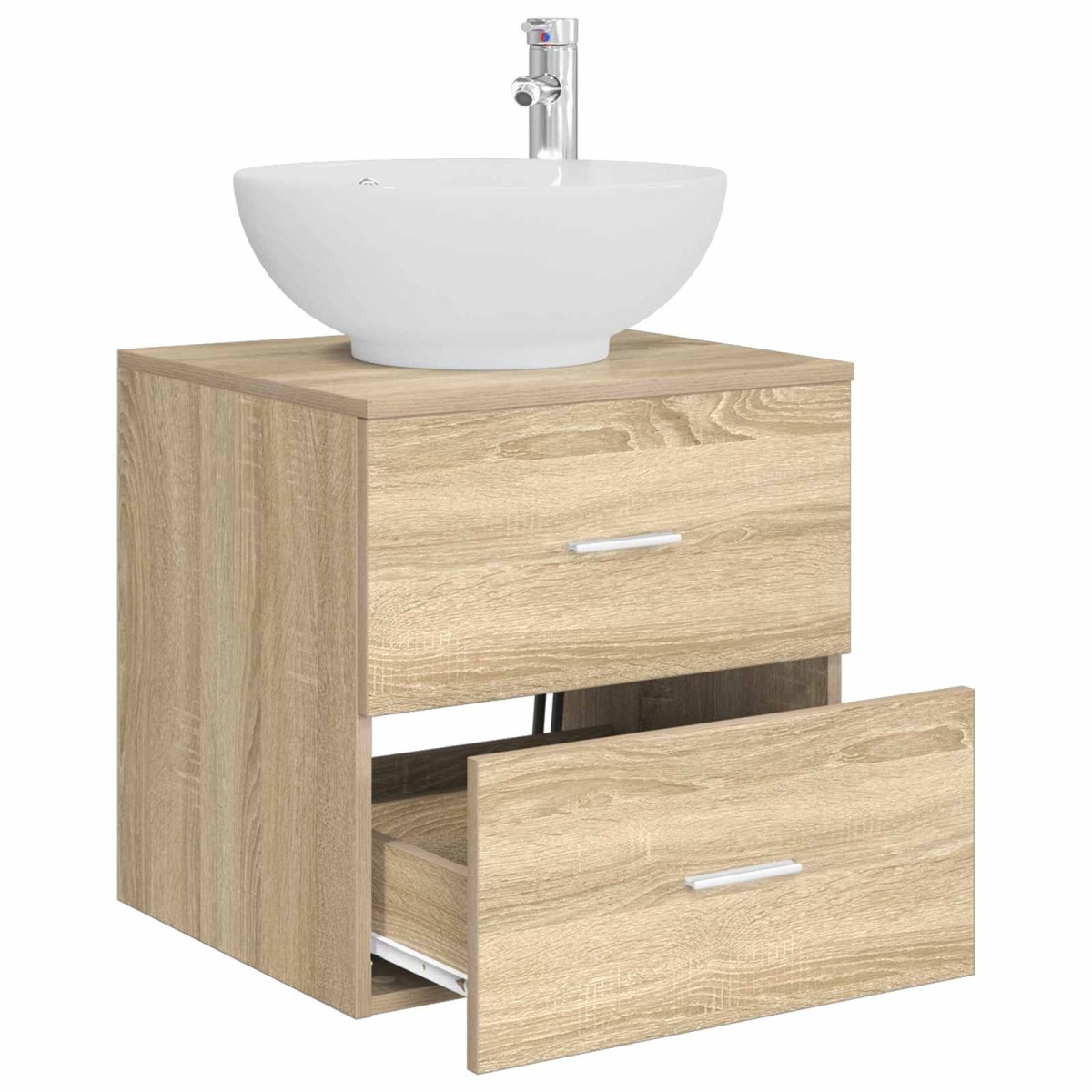 vidaXL Επιτοίχια Λεκάνη Έπιπλο Sonoma Δρυς 49,5 x 44,5 x 66,5 εκ.