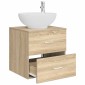 vidaXL Επιτοίχια Λεκάνη Έπιπλο Sonoma Δρυς 49,5 x 44,5 x 66,5 εκ.