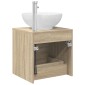 vidaXL Επιτοίχια Λεκάνη Έπιπλο Sonoma Δρυς 49,5 x 44,5 x 66,5 εκ.
