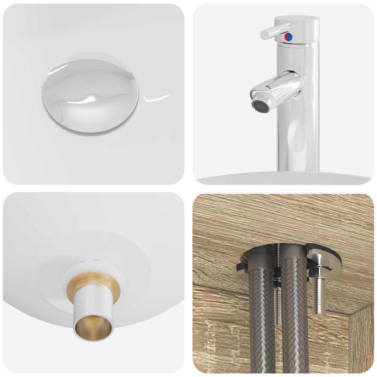 vidaXL Επιτοίχια Λεκάνη Έπιπλο Sonoma Δρυς 49,5 x 44,5 x 66,5 εκ.