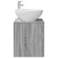 vidaXL Επιτοίχια Λεκάνη Έπιπλο Γκρι Sonoma 49,5 x 44,5 x 66,5 εκ.