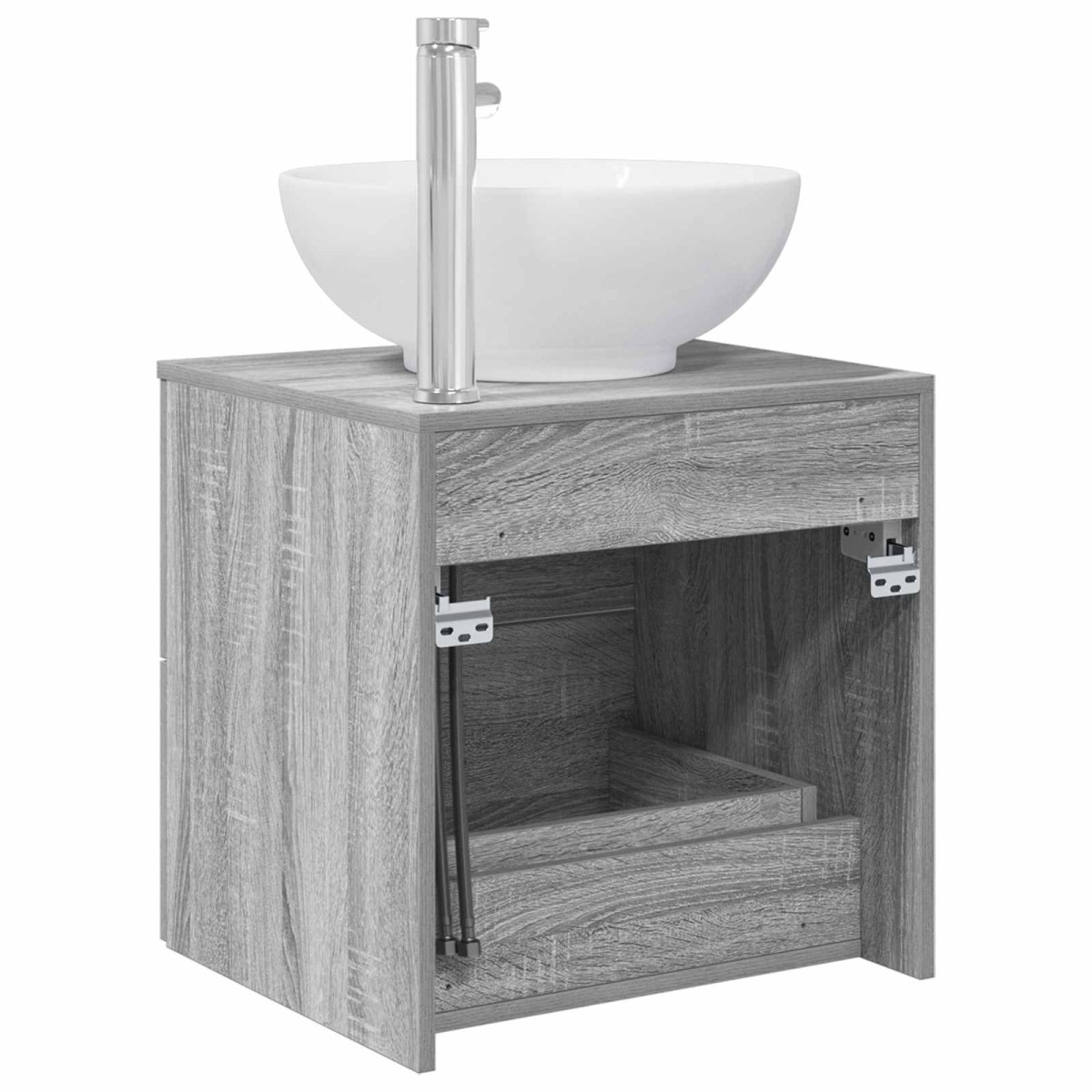 vidaXL Επιτοίχια Λεκάνη Έπιπλο Γκρι Sonoma 49,5 x 44,5 x 66,5 εκ.