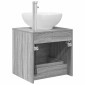 vidaXL Επιτοίχια Λεκάνη Έπιπλο Γκρι Sonoma 49,5 x 44,5 x 66,5 εκ.
