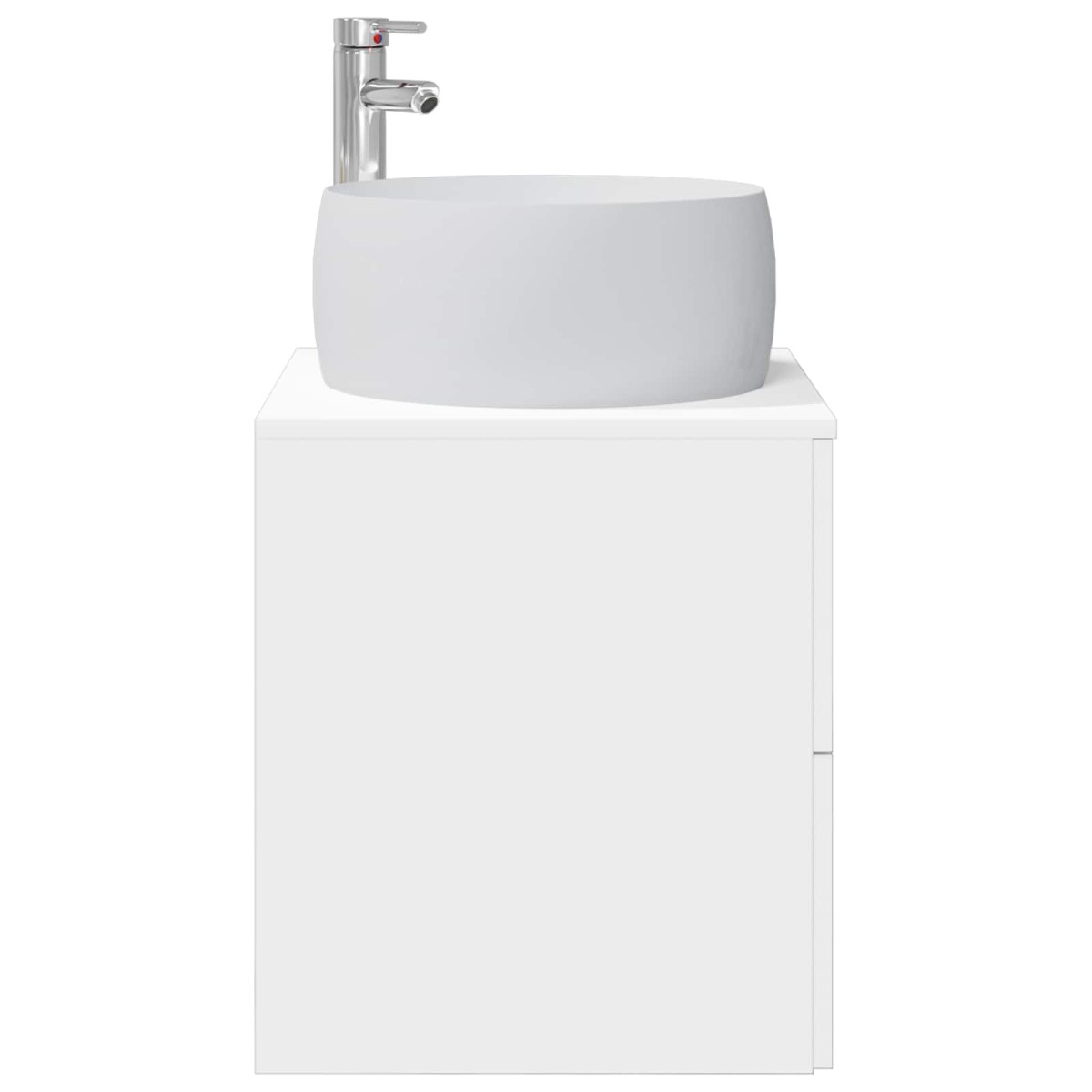 vidaXL Επιτοίχια Λεκάνη Έπιπλο Λευκό 49,5 x 44,5 x 66 εκ