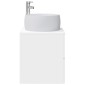vidaXL Επιτοίχια Λεκάνη Έπιπλο Λευκό 49,5 x 44,5 x 66 εκ