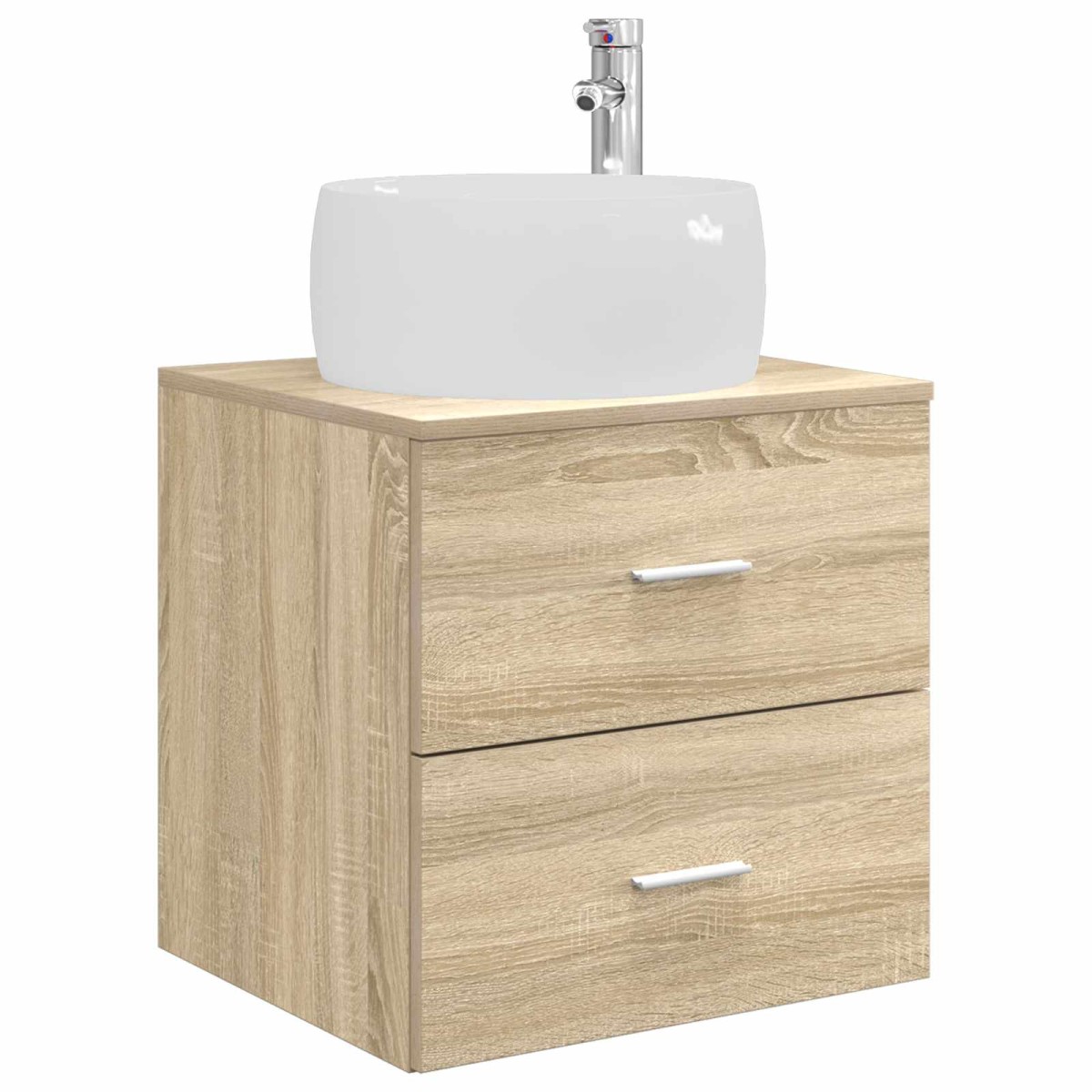 vidaXL Επιτοίχια Λεκάνη Έπιπλο Sonoma Δρυς 49,5 x 44,5 x 66 εκ
