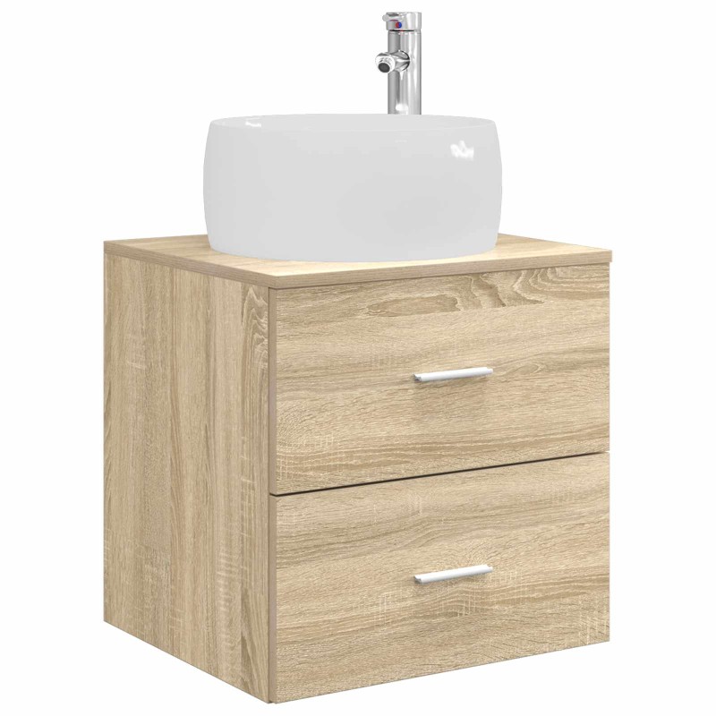 vidaXL Επιτοίχια Λεκάνη Έπιπλο Sonoma Δρυς 49,5 x 44,5 x 66 εκ