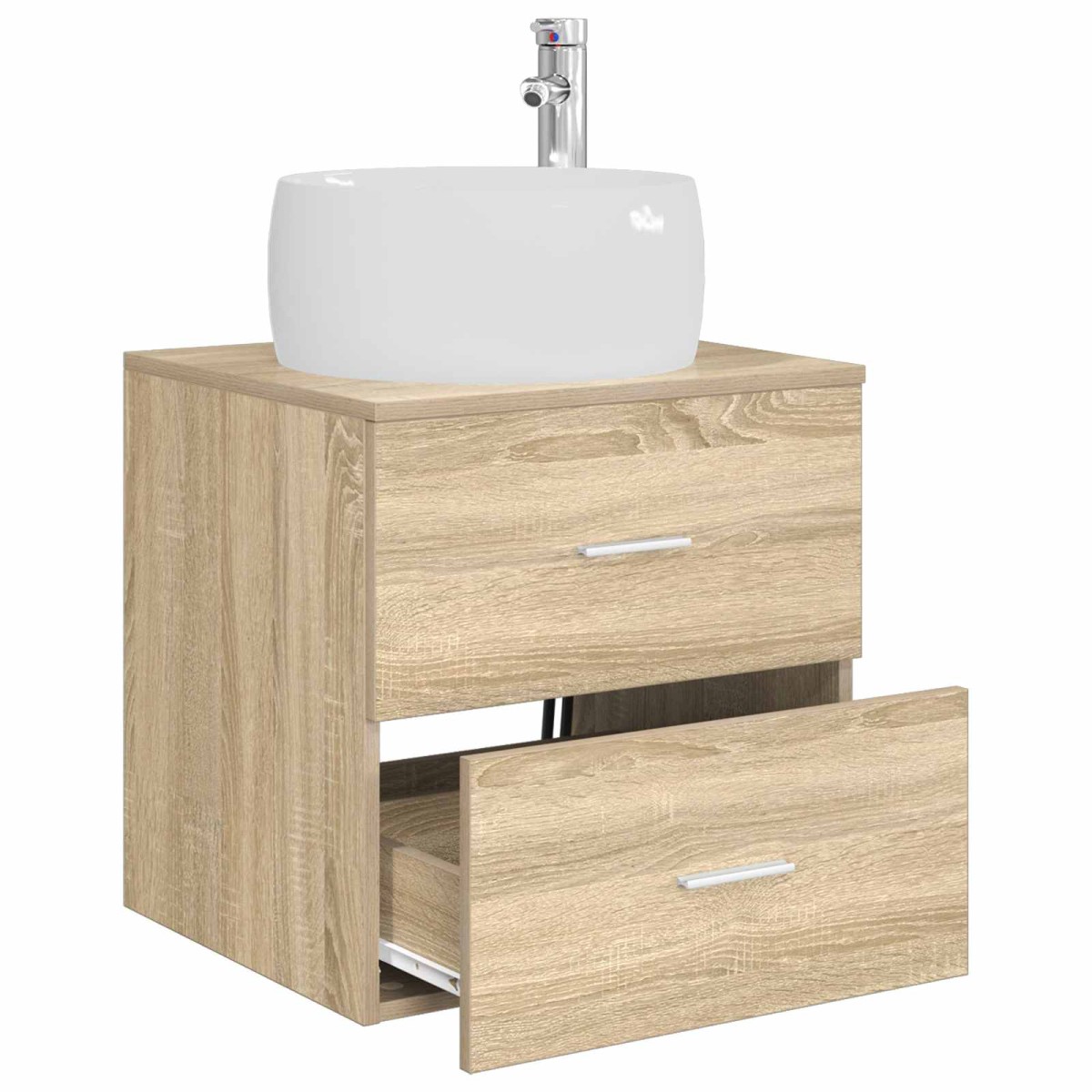 vidaXL Επιτοίχια Λεκάνη Έπιπλο Sonoma Δρυς 49,5 x 44,5 x 66 εκ