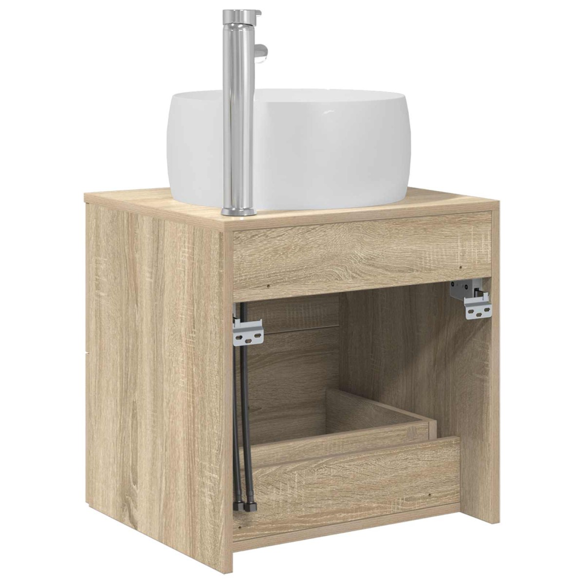 vidaXL Επιτοίχια Λεκάνη Έπιπλο Sonoma Δρυς 49,5 x 44,5 x 66 εκ