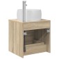 vidaXL Επιτοίχια Λεκάνη Έπιπλο Sonoma Δρυς 49,5 x 44,5 x 66 εκ