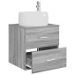 vidaXL Επιτοίχια Λεκάνη Έπιπλο Γκρι Sonoma 49,5 x 44,5 x 66 εκ