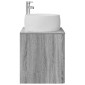 vidaXL Επιτοίχια Λεκάνη Έπιπλο Γκρι Sonoma 49,5 x 44,5 x 66 εκ